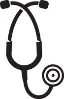 Stethoscope Icon for Medical Use Ideal for Clinics Hospitals and Healthcare Applications in a Minimalist Flat Style vector