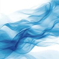 Soft blue smoke wisps rise gently, showcasing a seamless blend of hues that transition into transparency. The delicate formation creates an enchanting and dreamlike quality. photo