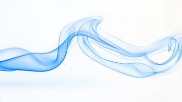 Curling tendrils of blue smoke ascend gracefully, blending vibrant hues into the air. The artwork captures a moment of fluidity and atmosphere, inviting contemplation. photo
