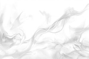 dense cloud of gray smoke rises elegantly, its soft edges blending into a radiant white background. The varying opacity adds a dreamlike quality to this ethereal display. photo