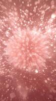 vibrant pink particle burst radiates outward, generating a wave of glowing energy that scatters particles in a captivating cosmic explosion, evoking a sense of wonder and dynamism. photo