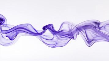 curling tendrils of purple smoke glide upward, showcasing a mesmerizing dance of rich violet colors softly merging into the surrounding air, creating an ethereal effect. photo