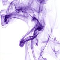 Violet smoke elegantly twists and turns upward, showcasing soft edges and rich details, capturing a serene moment that feels otherworldly and vibrant. photo