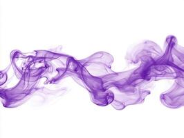 Violet smoke dances slowly upward, creating soft, intricate patterns that blend darker shades into lighter tones, evoking a sense of calm and mystery. photo