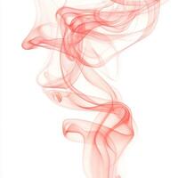 Delicate wisps of soft pink smoke ascend gracefully from the base, intertwining and fading into transparency against a pristine white backdrop, creating an enchanting visual effect. photo
