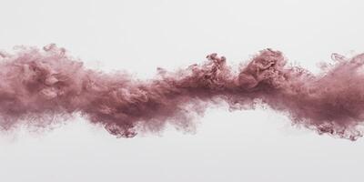 A captivating display of pink smoke gracefully rises, creating soft, wavy trails that transition from deep to light shades, embodying a dynamic and artistic essence. photo