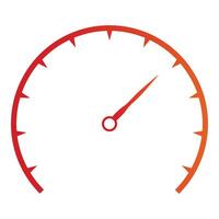 Simple speed icon, illustration design. vector
