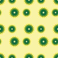 Seamless pattern design for wrapping paper, wallpaper, fabric, decorating and backdrop. Illustration of geometry line art with green and white color. vector
