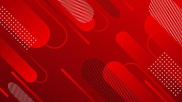 Abstract Red Geometric Background vector