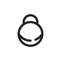 Bag icon. Linear illustration from beautiful collection. Circle design vector