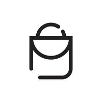 Bag icon. Linear illustration from beautiful collection. Elegant design vector