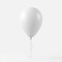 Hot air balloon isolated on white background. suitable for mockups. photo