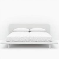 cozy bedroom isolated on white background photo