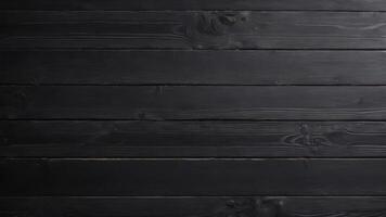 Black wooden board with texture as background photo