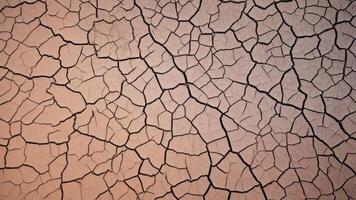 top view of cracked dry soil with texture for background photo