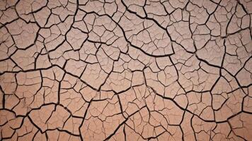 top view of cracked dry soil with texture for background photo