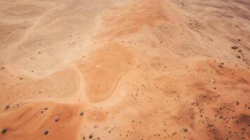 top view of desert with texture as background. photo