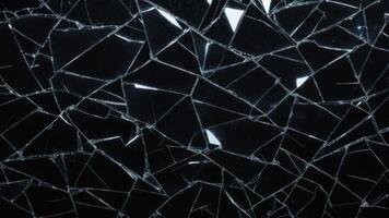 broken glass texture on dark background photo