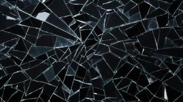 broken glass on a dark background photo