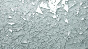 broken glass texture on white background photo