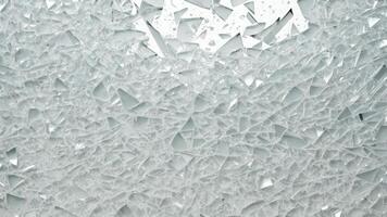 broken glass texture on white background photo