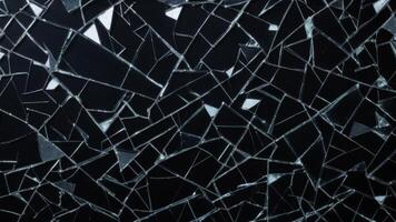 broken glass on a dark background photo