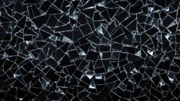 broken glass on a dark background photo