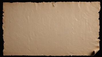pieces of torn vintage paper with uneven edges. photo