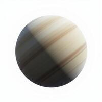 planet saturn isolated on white background. photo