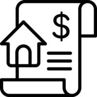 House Document Icon. Blueprint Icon vector