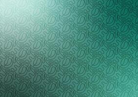 Abstract pattern green line art design background vector