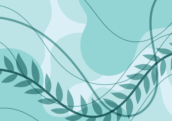 Abstract leaf blue art curve abstract background
