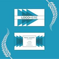 Print modern abstract business card template. vector