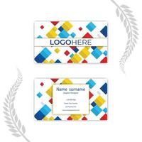 Print Abstract business identity design card template. vector