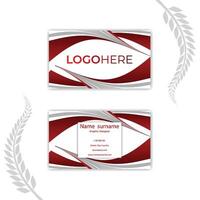 Print abstract business card design. vector