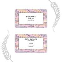 Print abstract modern business card template. vector