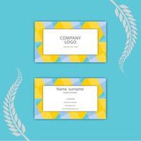 Print Modern business card template with elegant style. vector