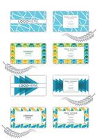 Print Abstract business identity design card template. vector