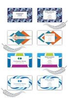 Print Abstract visiting card template. vector
