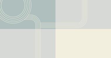 Four neutral color abstract background with geometric line patterns vector