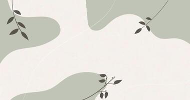 abstract background with leaves and branches vector