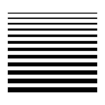 Horizontal line pattern. From thin line to thick. Parallel stripe. Black streak on white background. Halftone gradient lines black horizontal stripes. illustration.
