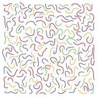Doodle line. Hand drawn deferent lines. Scribble doodle brush set. Creative abstract squiggle style drawing and deferent colour background. Line doodle seamless pattern. vector