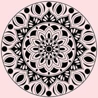 Decorative and ornamental design for coloring page, greeting card, invitation symbo vector