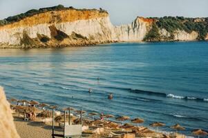 viewpoint of gerakas beach in the island of zakynthos photo