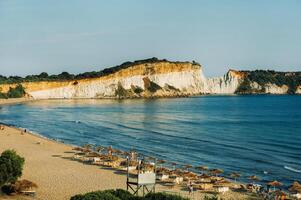 viewpoint of gerakas beach in the island of zakynthos photo