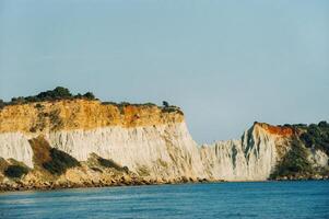 viewpoint of gerakas beach in the island of zakynthos photo