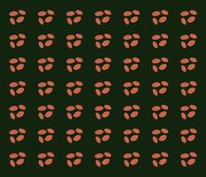 peanut pattern with green base vector