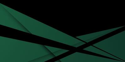 Abstract geometric dark black and green triangle theme overlap background for graphic design. vector