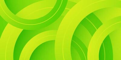 Abstract 3d background with bright green gradient color background. Simple circle pattern element. Cool design. vector